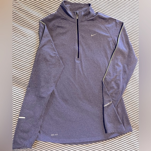 Nike Element Dri Fit 1/4 Zip Heathered Purple | Women’s | EUC | Size Medium - Picture 2 of 13